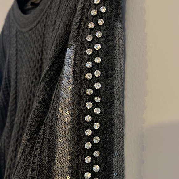 Kobi Halperin Gabbi Wool-Blend Pointelle Knit Jewel Sleeve Sweater - Picture 5 of 9